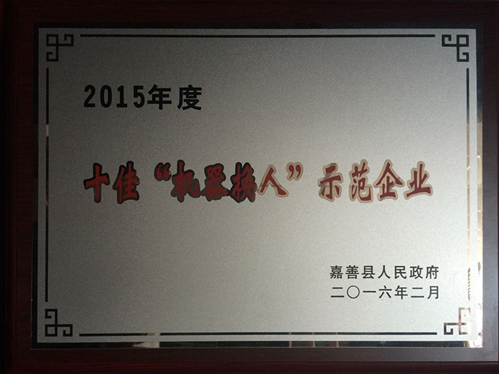 十佳機器(qi)換人示範企(qi)業